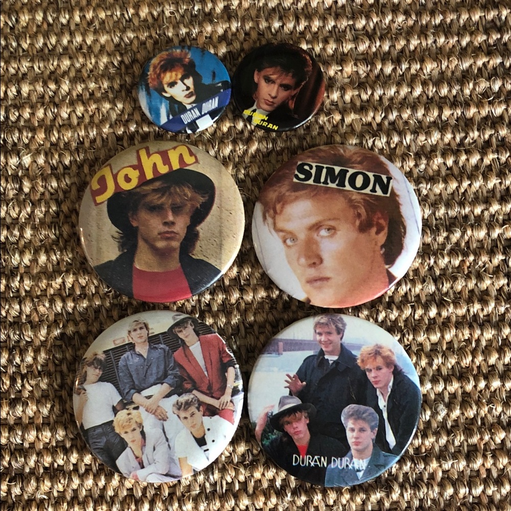 Vintage Duran Duran Buttons